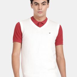 t-base V-Neck Sleeveless Cotton Sweater Vest-picture-34