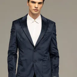 Snitch Slim Fit Peaked Lapel Collar Single-Breasted Blazer-picture-20