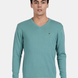 t-base V-Neck Ribbed Cotton Pullover-picture-34