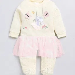 Moms Love Infant Girls Applique Patch Pure Cotton Romper-image-97