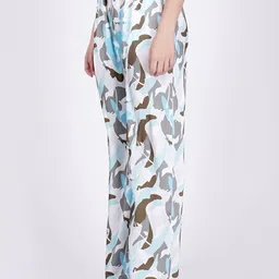 First Resort by Ramola Bachchan Women Abstract Printed Comfort Trousers-picture-10