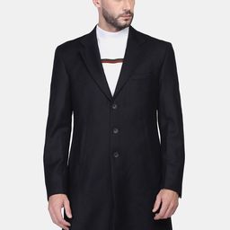 Blackberrys Men Solid Slim Fit Single Breasted Longline Blazer-picture-4