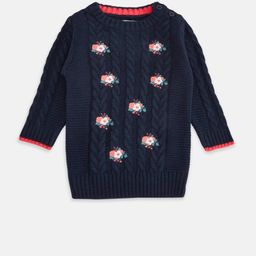 Pantaloons Baby Girls Navy Blue Floral Printed Pullover-picture-39
