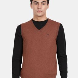 t-base V-Neck Sleeveless Cotton Sweater Vest-picture-7