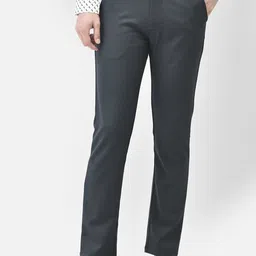Crimsoune Club Men Mid-Rise Plain Slim Fit Trousers-image-35