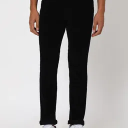 Mufti Men Slim Fit Corduroy Clean Look Dark Shade Stretchable Jeans-picture-39