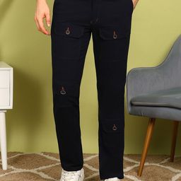 FUBAR Men Slim Fit Mid Rise Trousers-picture-42