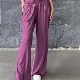 LULU & SKY Women Wide Straight Fit Parallel Trousers-picture-40