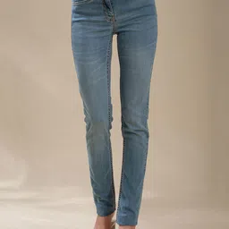 B.Copenhagen Women Blue Straight Fit Trousers-image-22