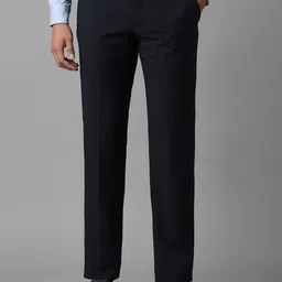 Luxure by Louis Philippe Men Mid Rise Slim Fit Formal Trouser-picture-36