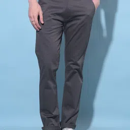 Crimsoune Club Men Original Mid-Rise Slim Fit Cotton Trousers-picture-37