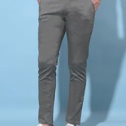 Crimsoune Club Men Original Mid-Rise Slim Fit Cotton Trousers-picture-13