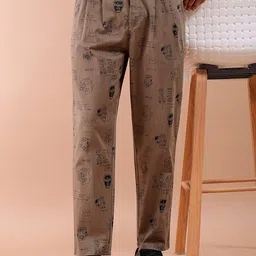 The Indian Garage Co Abstract Printed Cotton Loose Fit Trouser-picture-16