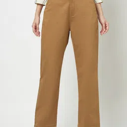 Crimsoune Club Women Mid-Rise Straight Fit Parallel Trousers-picture-32