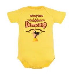 FFLIRTYGO Infants Dussehra Printed Cotton Bodysuit-image-98