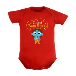FFLIRTYGO Infants Dussehra Printed Pure Cotton Bodysuit-image-96