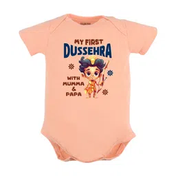 FFLIRTYGO Infant Kids Dussehra Special Pure Cotton Bodysuit-image-68