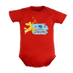 FFLIRTYGO Infant Typography Printed Pure Cotton Bodysuit-image-98