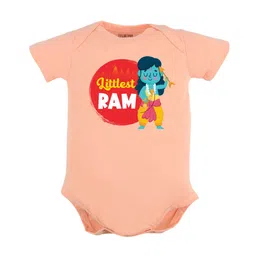 FFLIRTYGO Infant Printed Pure Cotton Dussehra Bodysuit-image-90