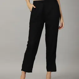 HAY Mid-Rise Regular Fit Relaxed Straight Leg Casual Trousers-picture-41