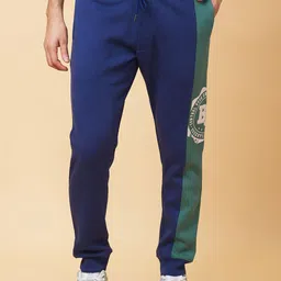 Being Human Men Colorblocked Mid Rise Joggers-picture-21