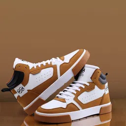 bacca bucci Men Mid -Top STALK Classic Colourblocked Comfort Insole Basics Sneakers-image-5