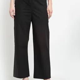 GRACIT Women Pure Cotton Parallel Trousers-picture-33