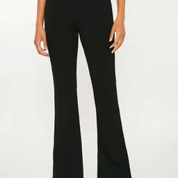 Next One Women Relaxed Flared High-Rise Easy Wash Bootcut Trousers-picture-37