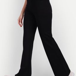 BROADSTAR Women Smart Flared High-Rise Bootcut Trousers-picture-42
