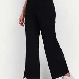 Next One Women Smart Loose Fit High-Rise Easy Wash Parallel Trousers-picture-34