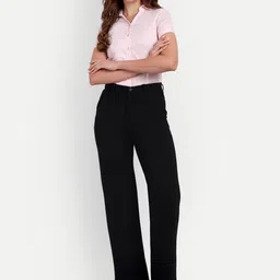 Next One Women Smart Loose Fit High-Rise Easy Wash Trousers-picture-32
