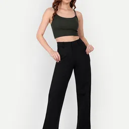 Next One Women Smart Loose Fit High-Rise Easy Wash Trousers-image-73