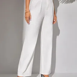 Next One Women High-Rise Pleated Korean Trousers-picture-38