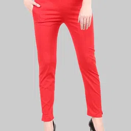 Popwings Women Regular Fit Mid-Rise Trousers-image-0