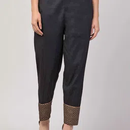 FLOREOS Women Ethnic Motifs Relaxed Easy Wash Trousers-image-97
