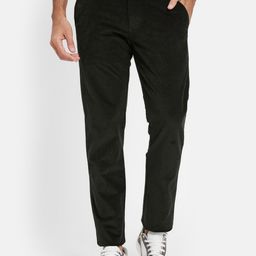 Octave Men Mid Rise Cotton Regular Trousers-picture-1