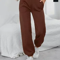 BAESD Women Relaxed High-Rise Non Iron Joggers Trousers-image-16