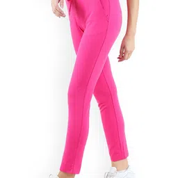 FUTURO Women Fuchsia Comfort Joggers Trousers-image-64