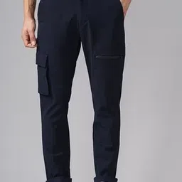 British Club Men Slim Fit Low-Rise Cargos-image-61