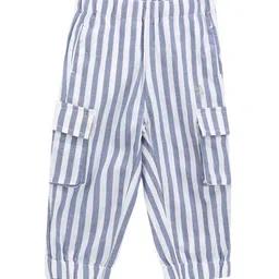 U.S. Polo Assn. Kids Girls Striped Classic Herringbone Weave Cargo Trousers-picture-49