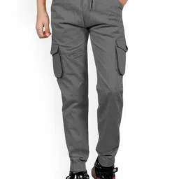 BAESD Kids Comfort Straight Fit Mid-Rise Cotton Joggers Trouser-picture-50