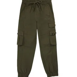 Gini and Jony Boys Elasticated Cotton Cargos Trouser image 1