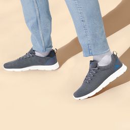NEEMANS Unisex Textured Lightweight Comfort Insole Contrast Sole Lace-Ups Sneakers-picture-25
