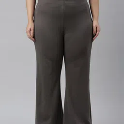 Go Colors Women Mid Rise Relaxed Flared High-Rise Bootcut Trousers-picture-28
