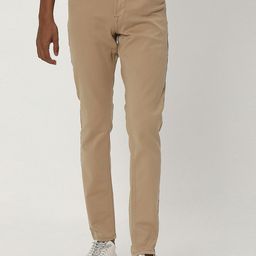 Mufti Men Skinny Fit Mid Rise Trousers-picture-1