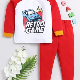 Toonyport Boys Printed Pure Cotton T-Shirt With Trousers-picture-18