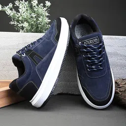 ASTEROID Men Colourblocked Lightweight Sneakers-image-29