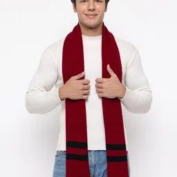 513 Men Striped Acrylic Mufflers image 1