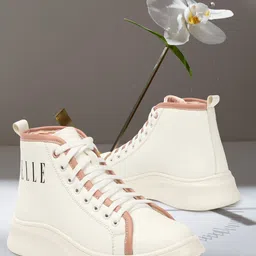 ELLE Women Mid Top Lightweight Comfort Insole Basics Sneakers-image-14