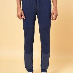 Ajile by Pantaloons Men Navy Blue Solid Slim Fit Joggers-picture-8